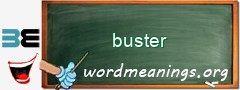 WordMeaning blackboard for buster